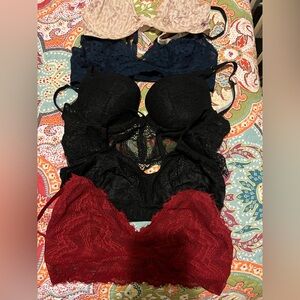 Lot of 5 bras/bralettes